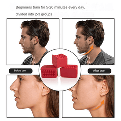 2pcs Silicone Jaw Trainer For Facial Training And Neck Exercise