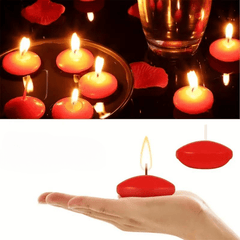 Round Floating Candles for Weddings, Pool Party - Odorless