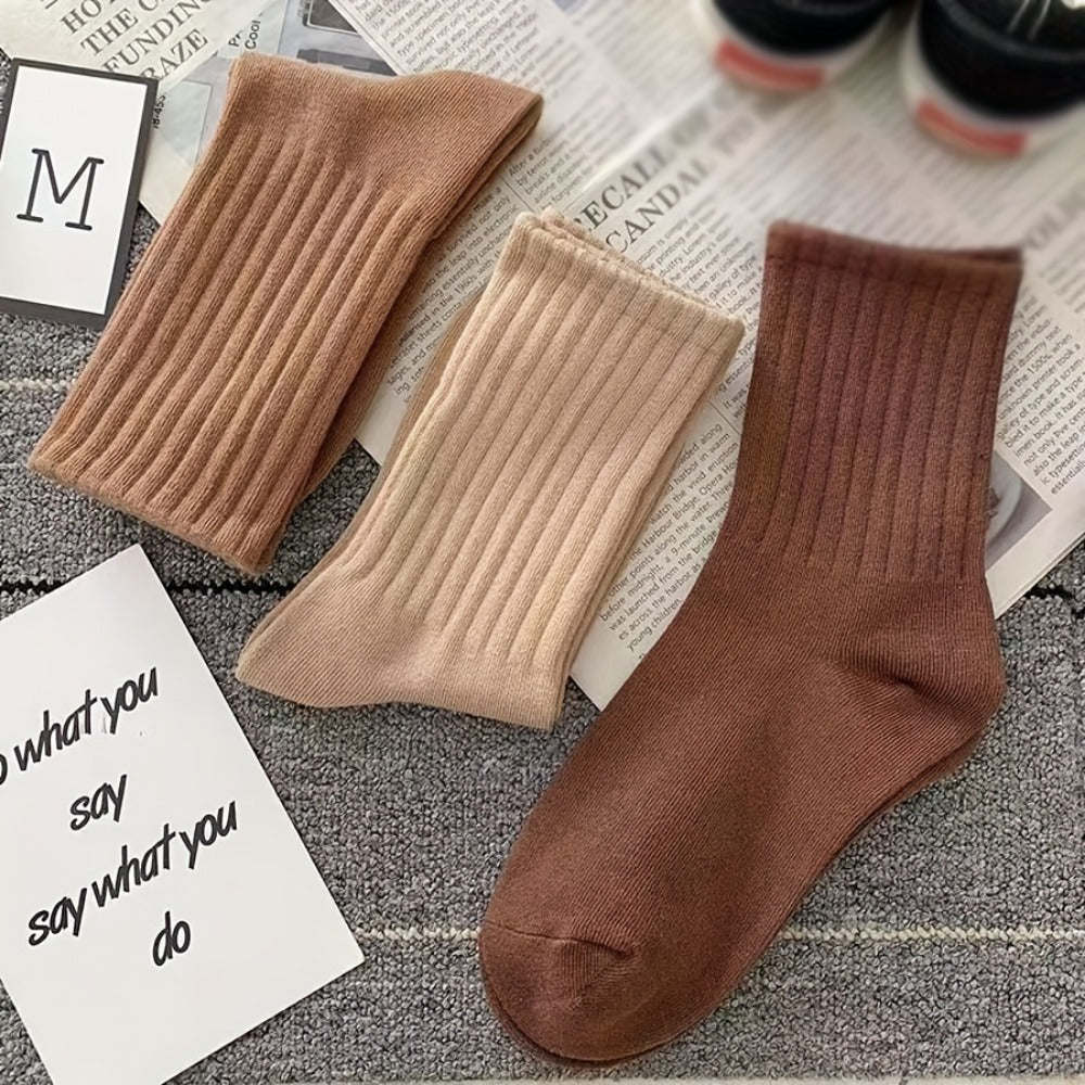 6 Pairs Breathable & Stylish Socks for Sports & Casual Wear