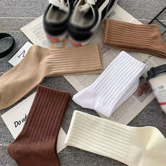 6 Pairs Breathable & Stylish Socks for Sports & Casual Wear