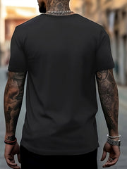 Men's Dog Pattern Shirt Casual Crew Neck Short Sleeve Tee Top
