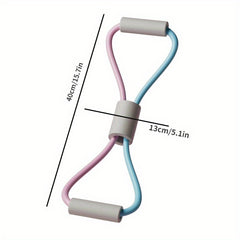 TPE 8 Shaped Yoga Tension Belt Resistance Rope for Arm Strength Training