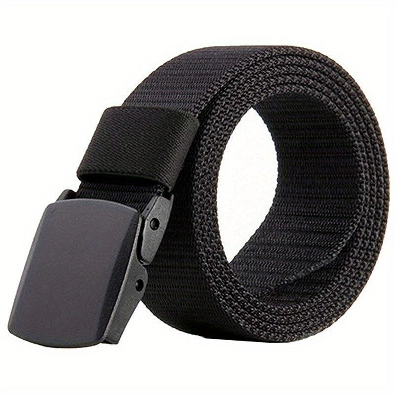 Men's Military Belt Automatic Buckle Nylon Belt For Outdoor Tactical