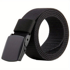 Men's Military Belt Automatic Buckle Nylon Belt For Outdoor Tactical