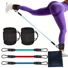 6pcs Ankle Resistance Elastic Training Ropes for Hip Exercise