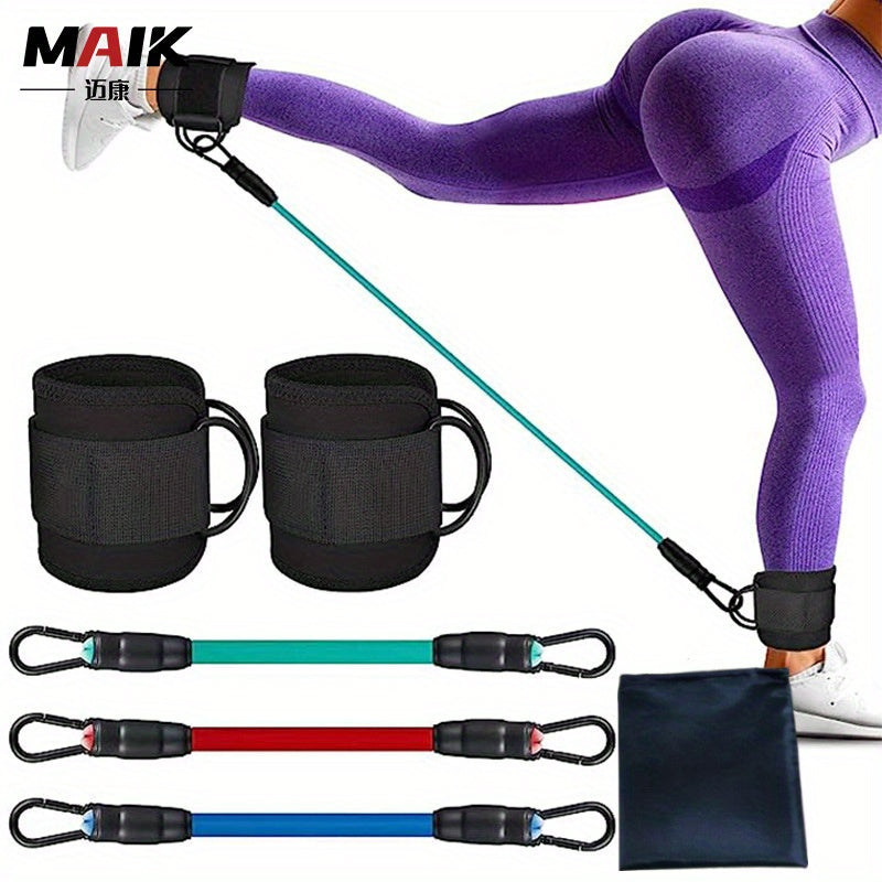 6pcs Ankle Resistance Elastic Training Ropes for Hip Exercise