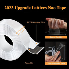 Double Sided Nano Tape Waterproof Wall Stickers Reusable Heat Resistant