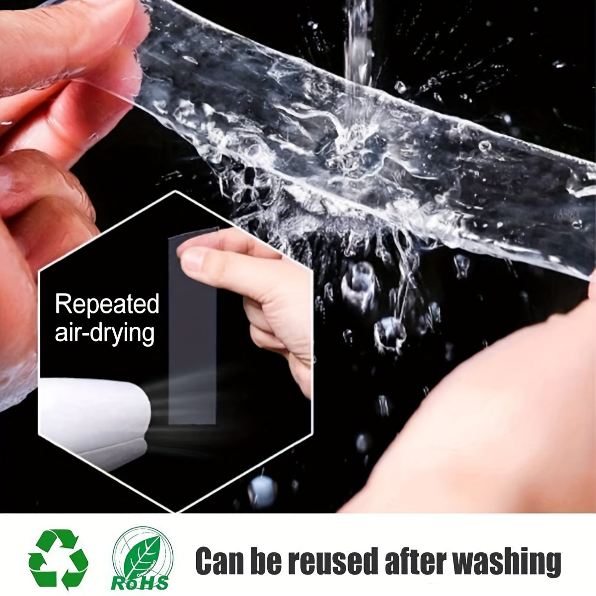 Double Sided Nano Tape Waterproof Wall Stickers Reusable Heat Resistant