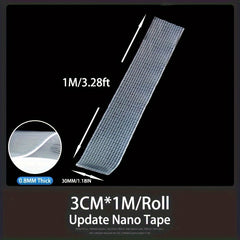 Double Sided Nano Tape Waterproof Wall Stickers Reusable Heat Resistant