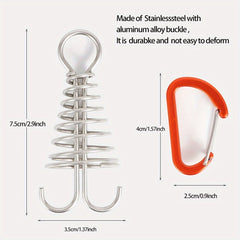 2pcs Octopus Wind Rope Fixing Buckle Deck Gap Fixing Nail With Spring
