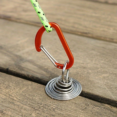 2pcs Octopus Wind Rope Fixing Buckle Deck Gap Fixing Nail With Spring