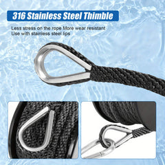 2in 50ft Double Braided Nylon Boat Anchor Rope Dock Rope