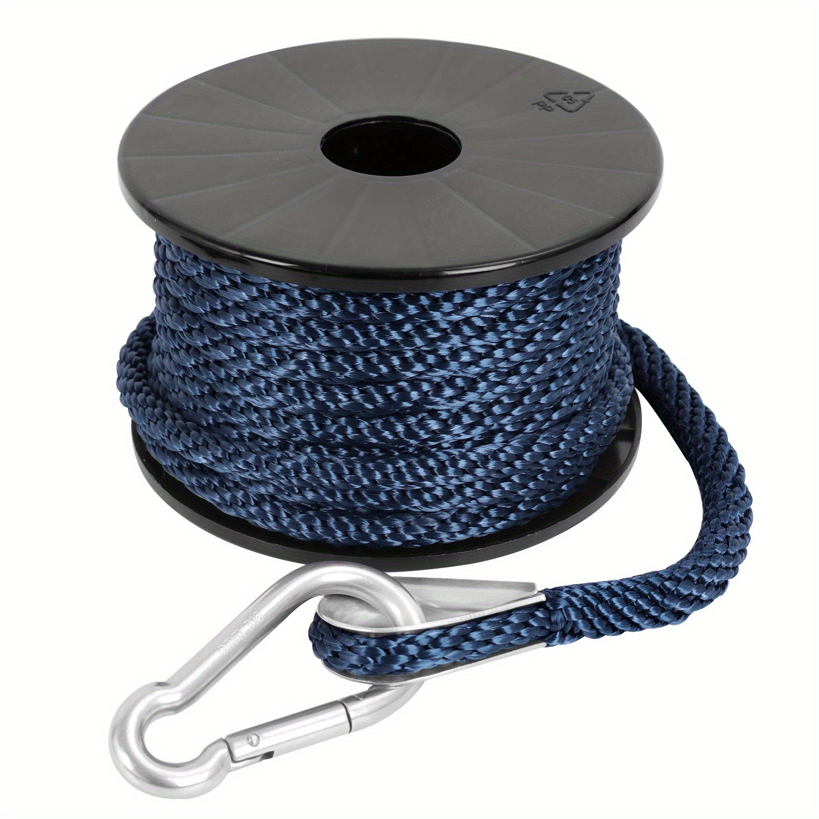 2in 50ft Double Braided Nylon Boat Anchor Rope Dock Rope