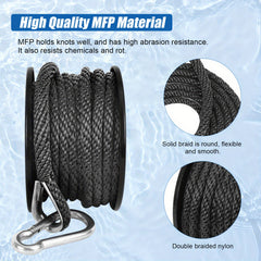 2in 50ft Double Braided Nylon Boat Anchor Rope Dock Rope