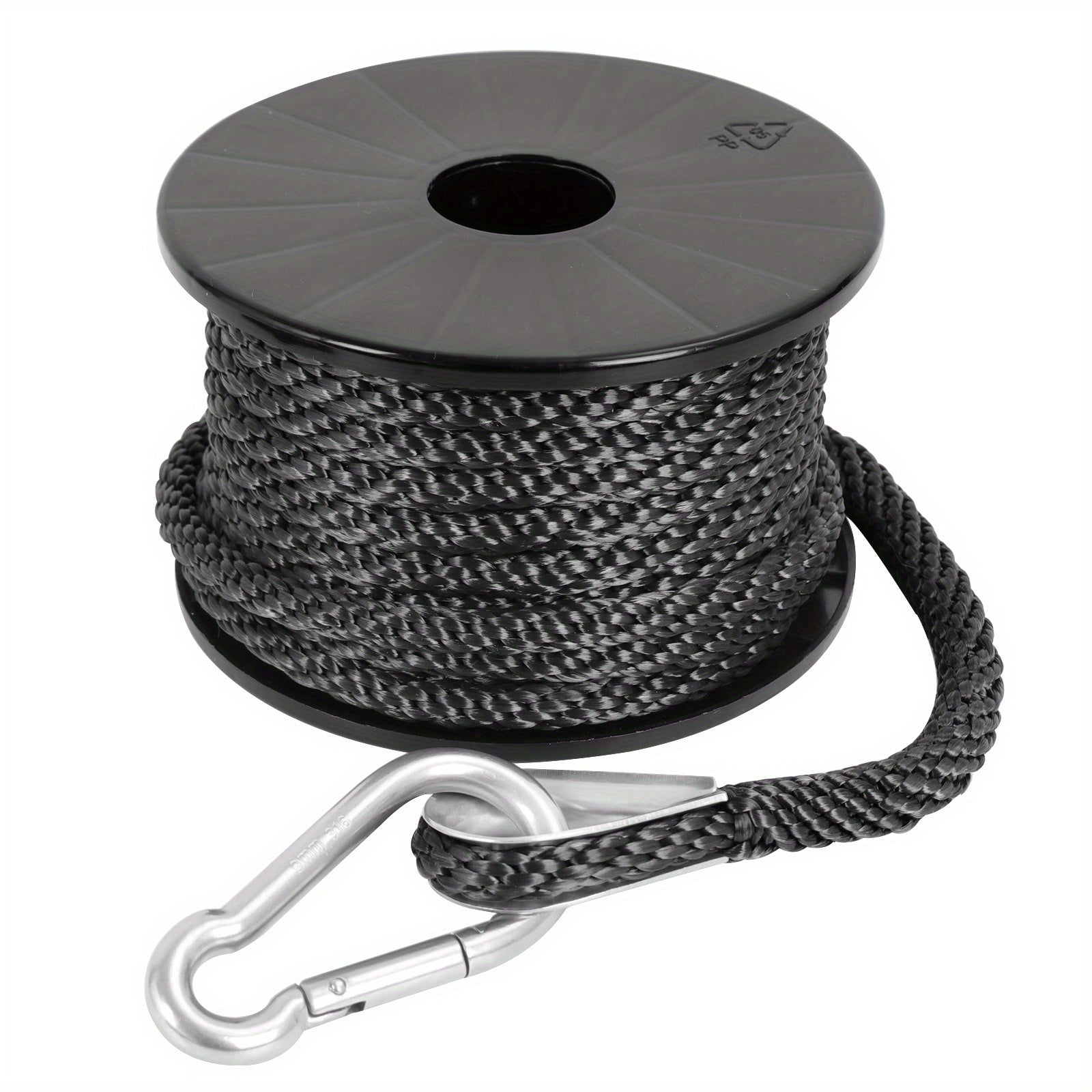 2in 50ft Double Braided Nylon Boat Anchor Rope Dock Rope