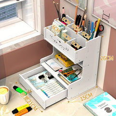 Desktop Pen Holder Storage Box Office Supplies Stationery