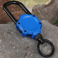 Heavy Duty Retractable ID Card Holder Key Chain For Outdoors
