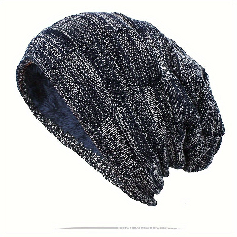 Women's Fleece Lined Warm Knitted Beanie Hat