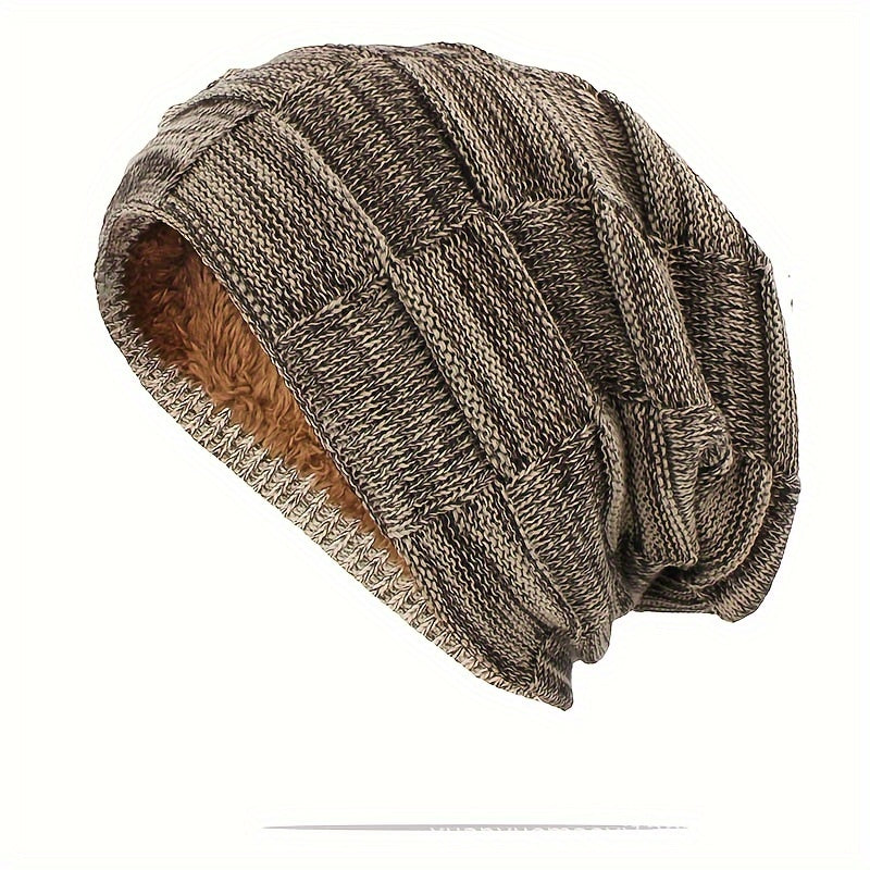 Women's Fleece Lined Warm Knitted Beanie Hat