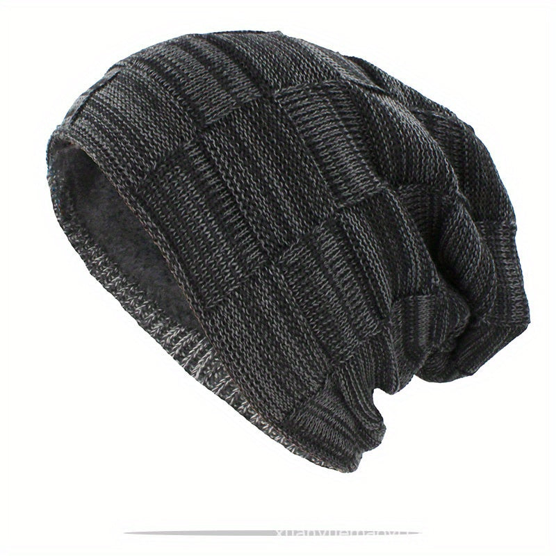 Women's Fleece Lined Warm Knitted Beanie Hat