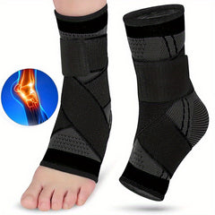 2pcs Ankle Brace Compression Sleeve Sports Bandage Socks Men Women