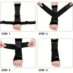 2pcs Ankle Brace Compression Sleeve Sports Bandage Socks Men Women