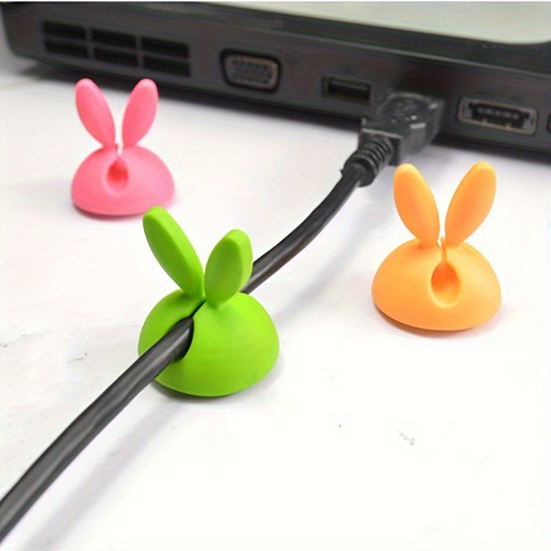 3pcs Rabbit Ear Wire Clip Wire Fixing Device Desktop Wire Clip