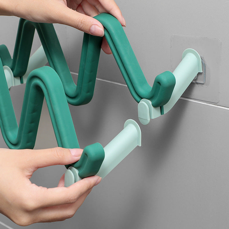 Corner Hanging Slippers Hook Rack Slipper Drain Rack Space Saving Organizer