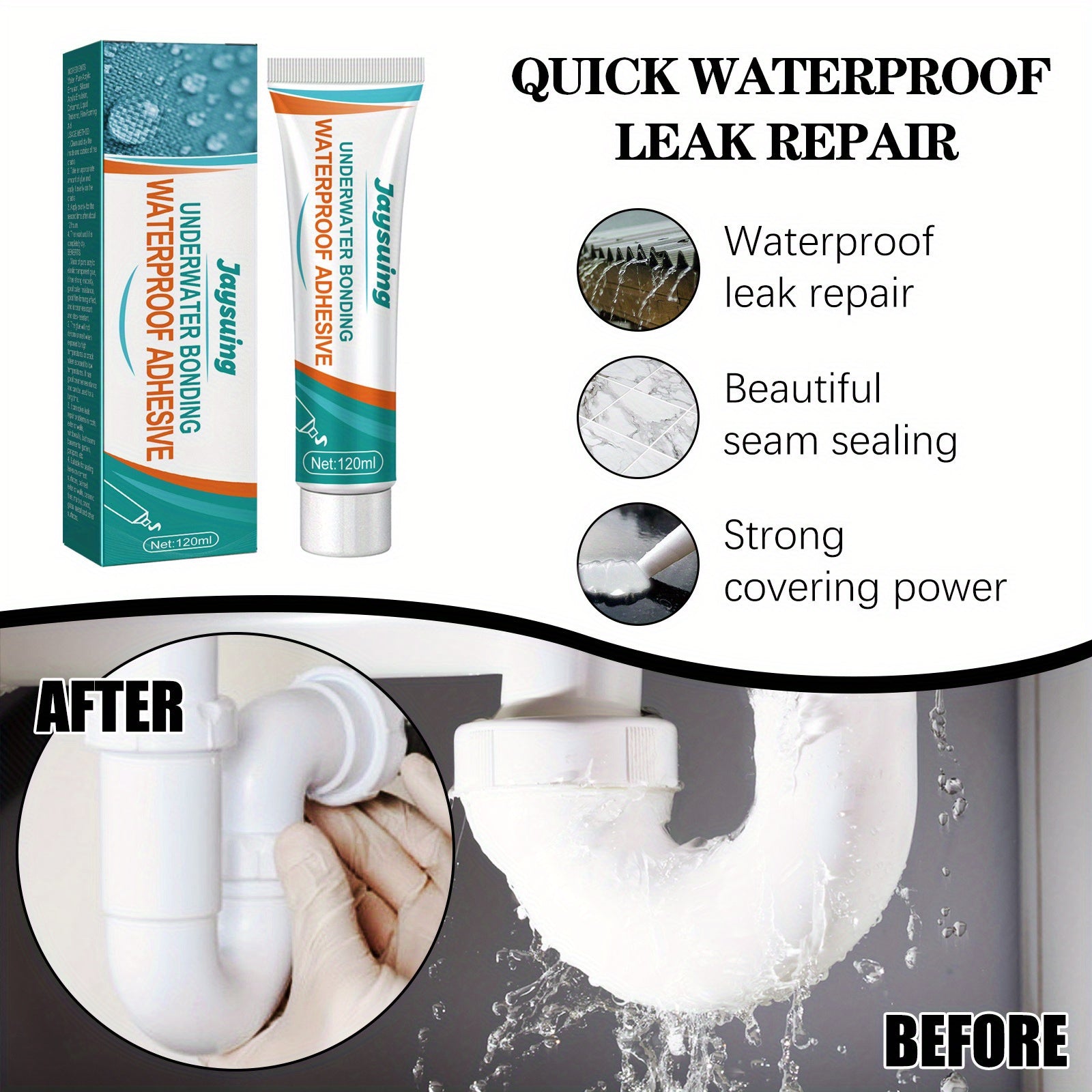 Underwater Adhesive Waterproof Sealant for Fish Tank Glass Wooden