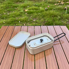 Portable Aluminum Kettle for Camp and Hike