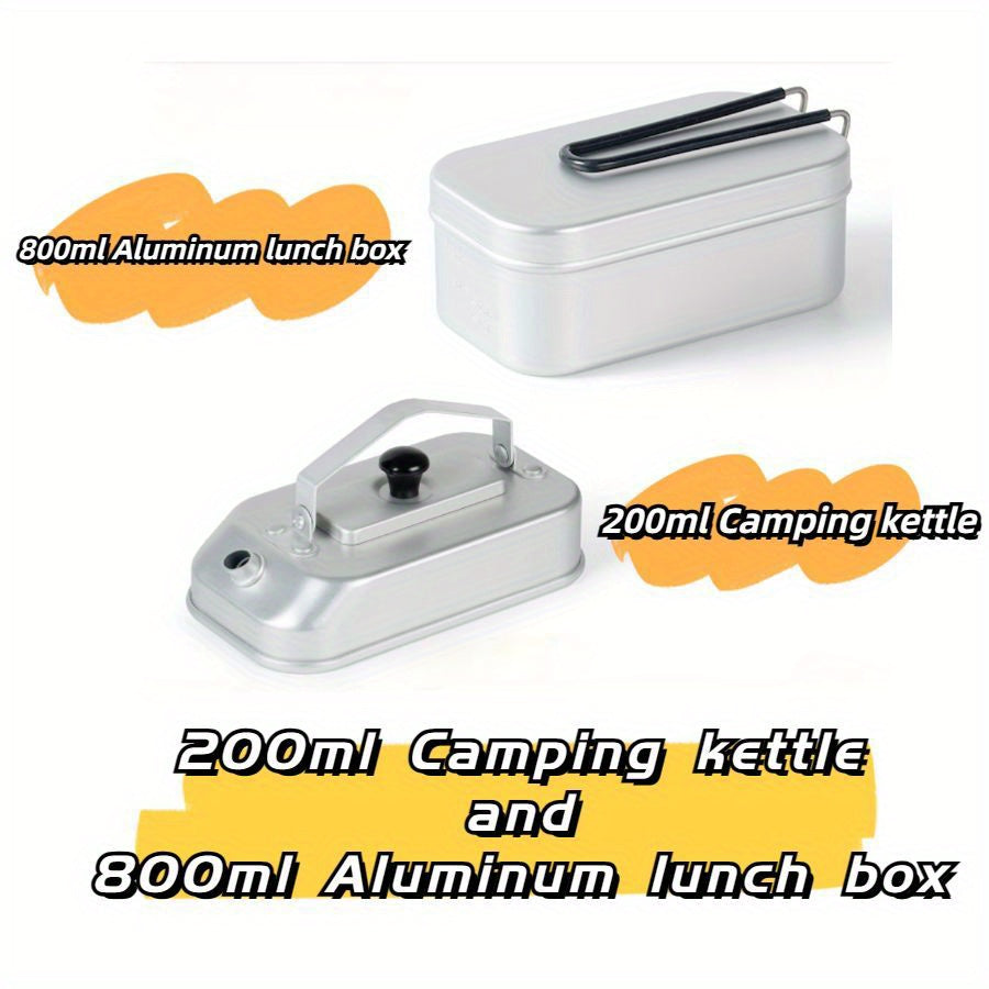 Portable Aluminum Kettle for Camp and Hike
