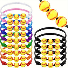 Softball Bracelet Wrist Rope Adjustable Sports Charm Bracelet