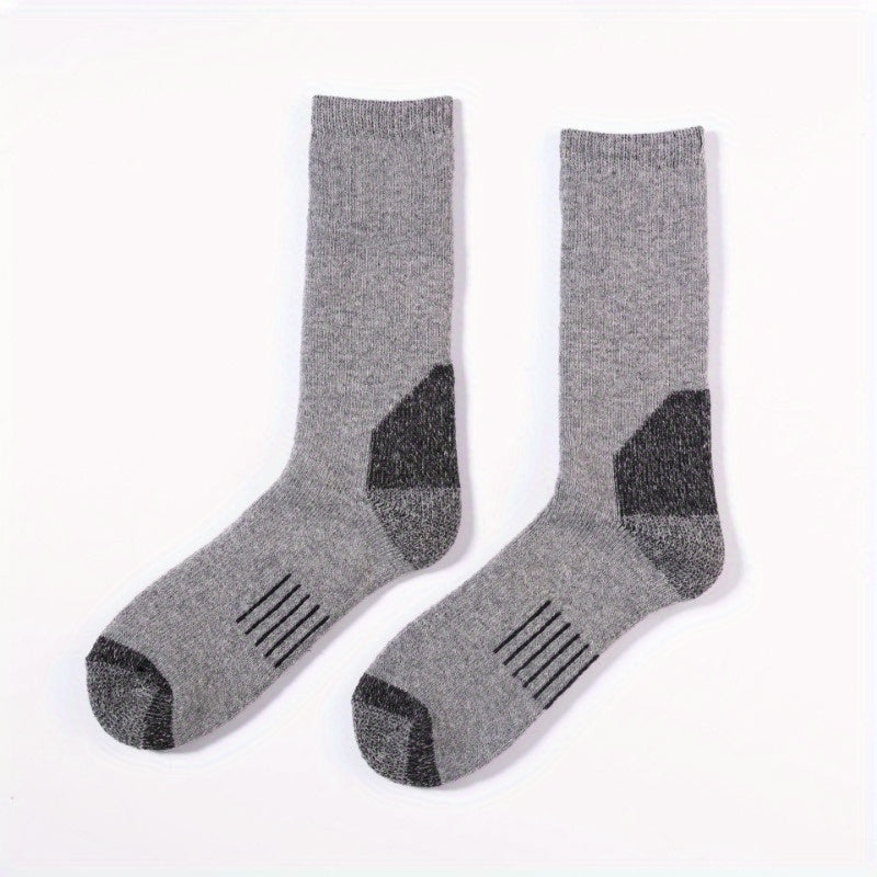 Men's Fleece Wool Socks Thick Warm Breathable Sweat Absorbing