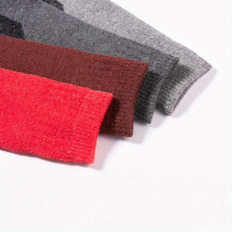 Men's Fleece Wool Socks Thick Warm Breathable Sweat Absorbing