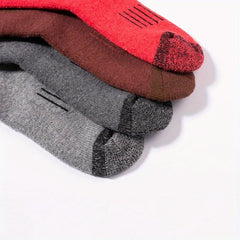 Men's Fleece Wool Socks Thick Warm Breathable Sweat Absorbing
