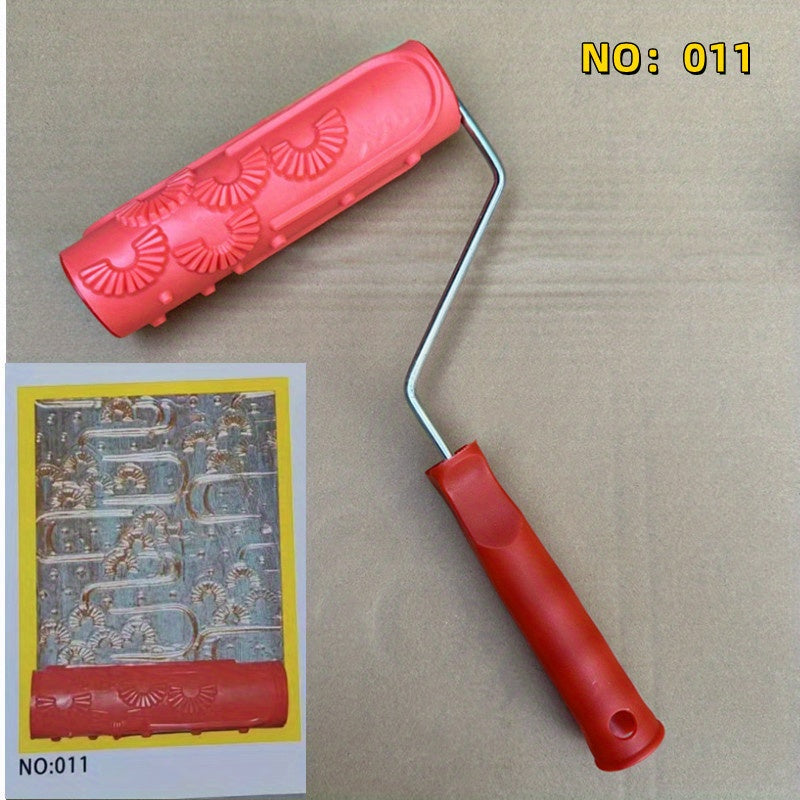 Embossing Roller Texture Paint Printing Tool Straight Grain Wall