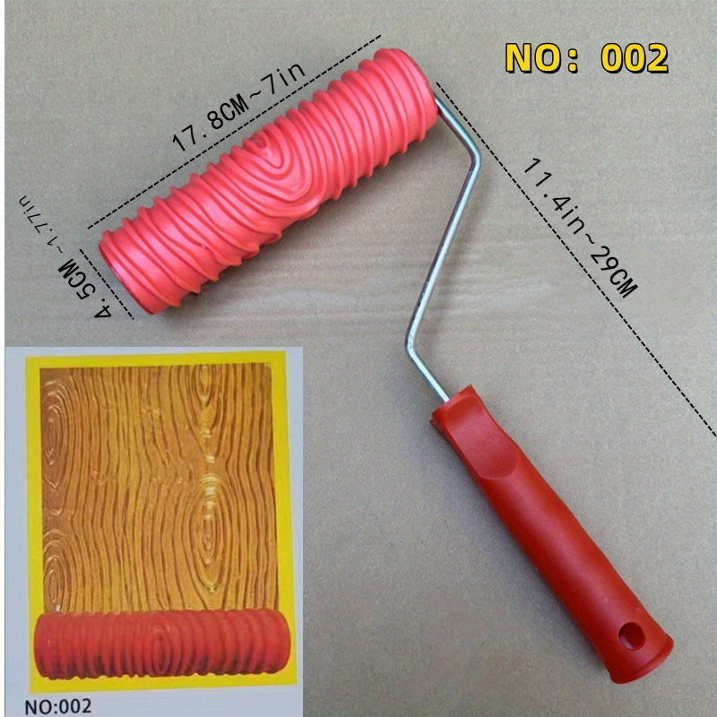 Embossing Roller Texture Paint Printing Tool Straight Grain Wall