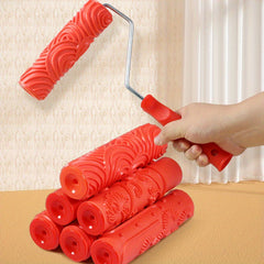 Embossing Roller Texture Paint Printing Tool Straight Grain Wall