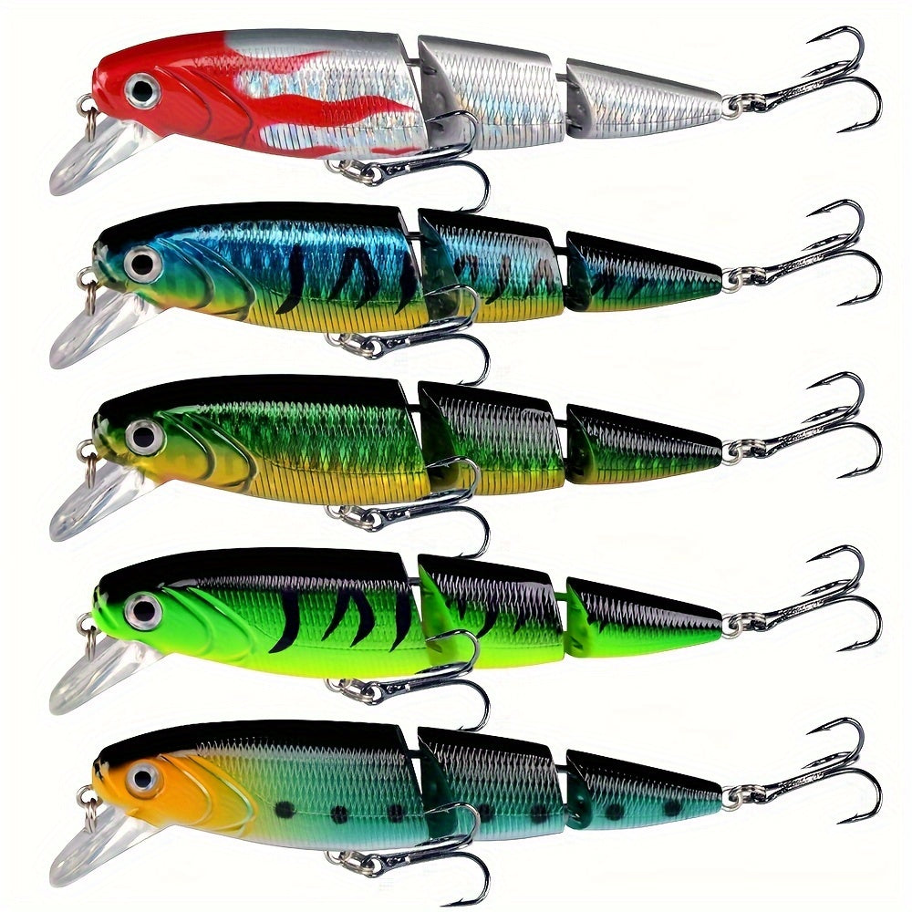 2pcs Realistic Segment Minnow Hard Baits For Fishing 105mm 4 13in 14 7g