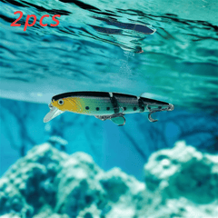 2pcs Realistic Segment Minnow Hard Baits For Fishing 105mm 4 13in 14 7g
