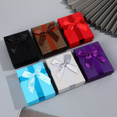 2pcs Jewelry Box for Birthday Gift with Bow