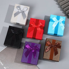 2pcs Jewelry Box for Birthday Gift with Bow