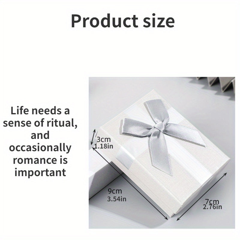 2pcs Jewelry Box for Birthday Gift with Bow
