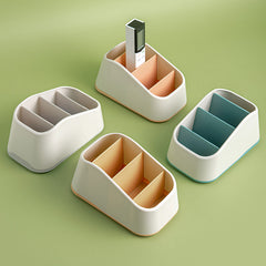 Minimalist Desktop Storage Box for Office Supplies and Remote Controls