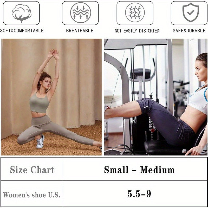 3 Pairs Breathable Yoga Socks Cozy Non-slip Pilates Ballet
