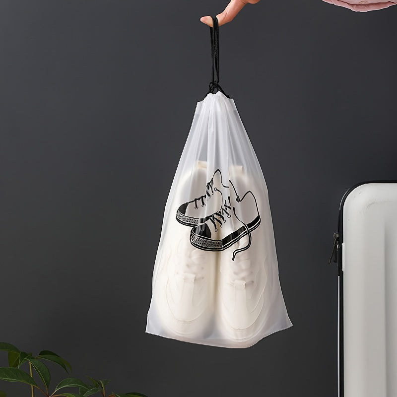 10pc Shoe Drawstring Storage Bag Portable Waterproof Shoe Organizer