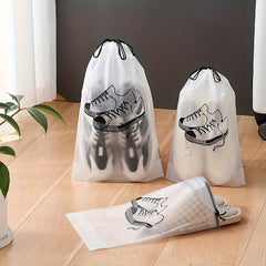 10pc Shoe Drawstring Storage Bag Portable Waterproof Shoe Organizer