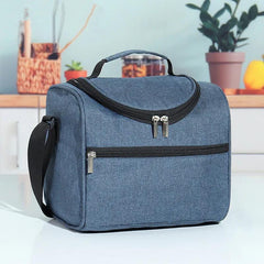 Large Capacity Thermal Lunch Bag Insulated Portable Bag with Zipper