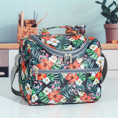 Large Capacity Thermal Lunch Bag Insulated Portable Bag with Zipper