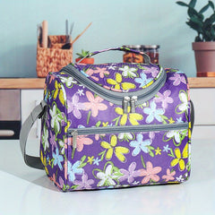 Large Capacity Thermal Lunch Bag Insulated Portable Bag with Zipper